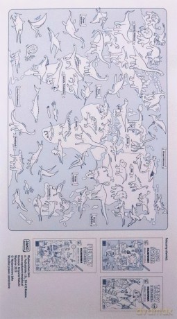 Mapa świata. Dinozaury. Kolorowanka XL [KSIĄŻKA]