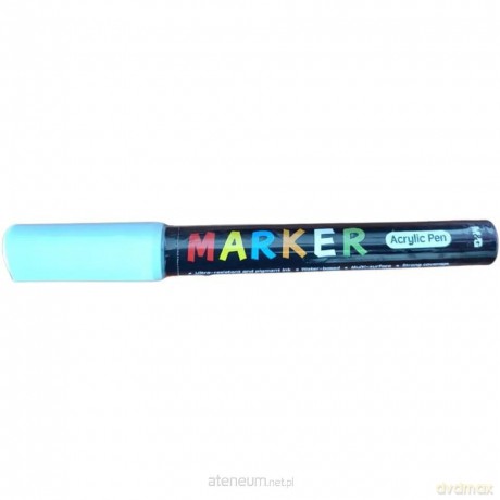 Marker akrylowy 1-2mm niebieski niebiański