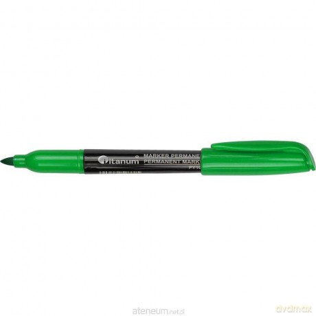 Marker permanentny zielony (12 szt)