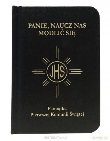Modlitewnik Pierwsza Komunia Święta czarny