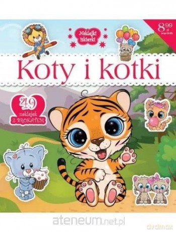 Naklejki IskierkiI brokatowe. Koty i kotki [KSIĄŻKA]