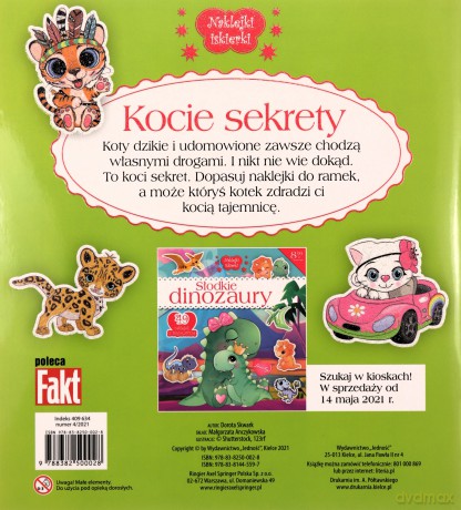 Naklejki IskierkiI brokatowe. Koty i kotki [KSIĄŻKA]