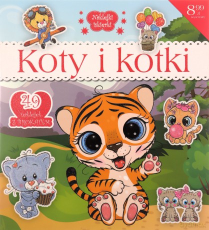 Naklejki IskierkiI brokatowe. Koty i kotki [KSIĄŻKA]