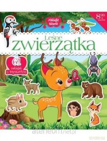 Naklejki IskierkiI brokatowe. Leśne zwierzątka [KSIĄŻKA]