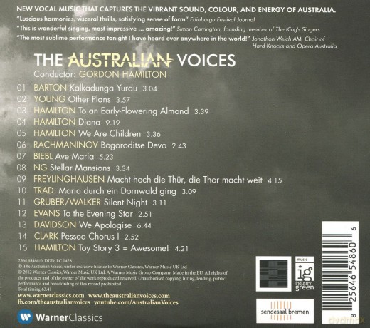 The Australian Voices/Hamilton: The Australian Voices (ecopack) [CD]