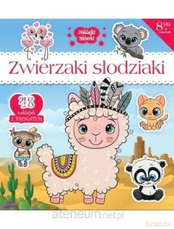 Naklejki IskierkiI brokatowe. Zwierzaki słodziaki [KSIĄŻKA]