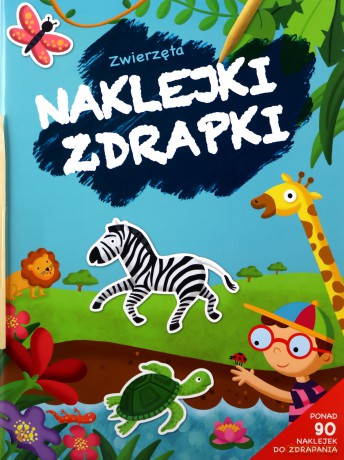 Naklejki zdrapki. Zwierzęta [KSIĄŻKA]
