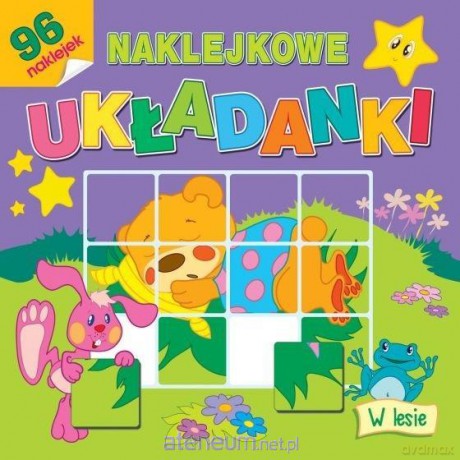 Naklejkowe układanki. W lesie [KSIĄŻKA]