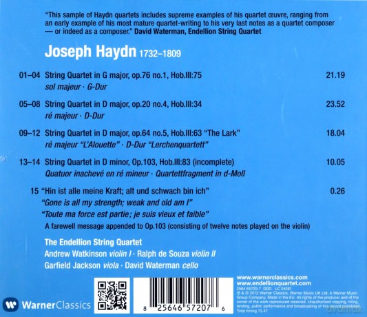Endellion String Quartet: Hayd:String Quartets Op20no4/O [CD]