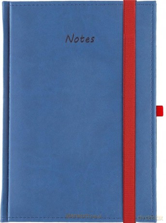 Notes A5 kratka Vivella z gumką granatowy