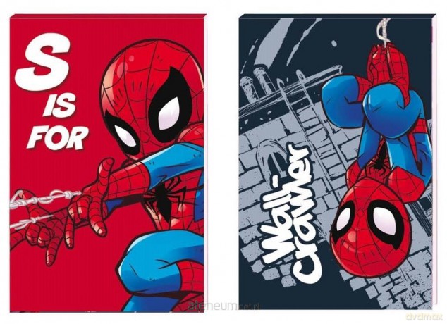 Notes A7/30K z poddrukiem Spider Man (16 szt)