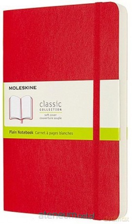 Notes Classic L 13x21cm gładki czerwony