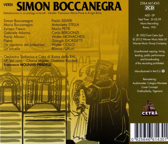Silveri/Stella/Bergonzi/Molina: Verd:Simon Boccanegra [2CD]