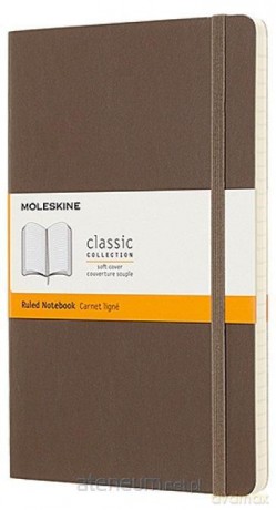 Notes L 13x21cm linia 192K brązowy