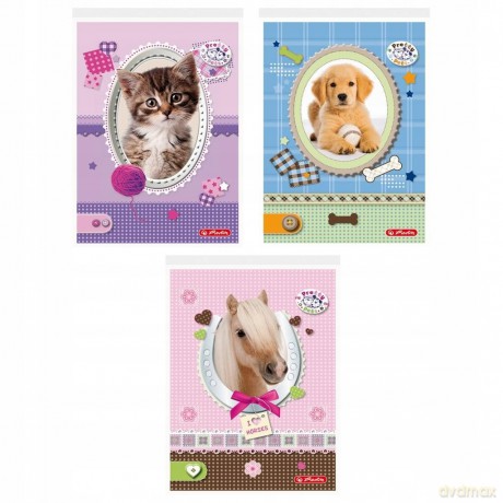 Notes szkolny A6 kratka Pretty Pets (20 szt)