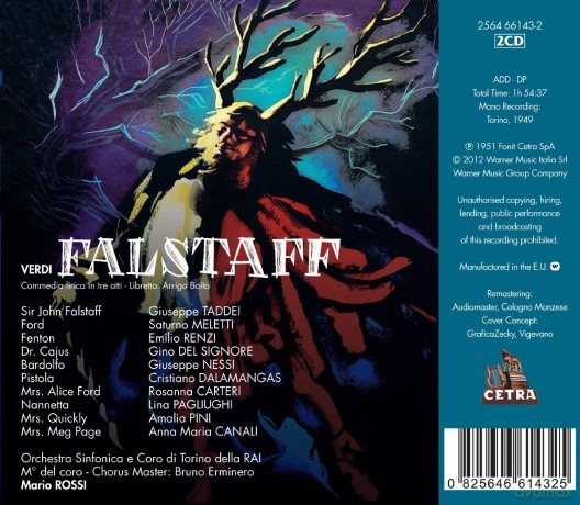 Taddei/Pagliughi/Rossi: Verd:Falstaff [2CD]