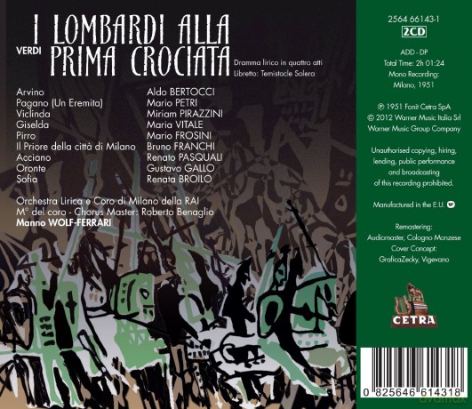 Vitale/Bertocci/Wolf-Ferrari: Verd:I Lombardi Alla Prima Cro [2CD]