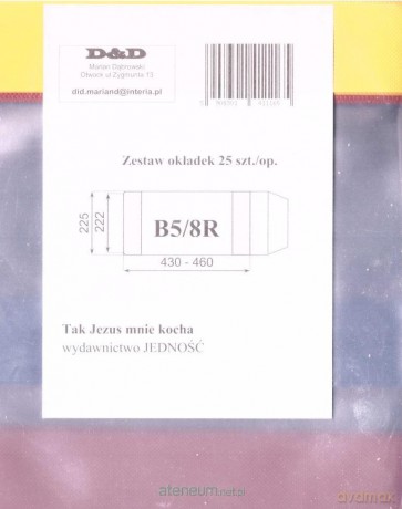 Okładka książkowa regulowana B5/8R (25 szt)
