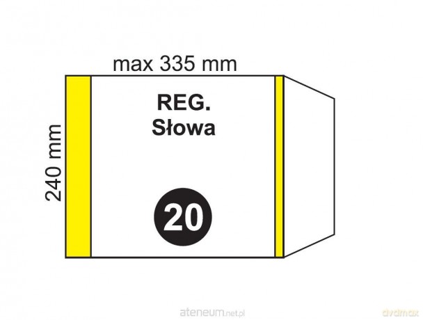 Okładka na podr regulowana NR 20 (20 szt)