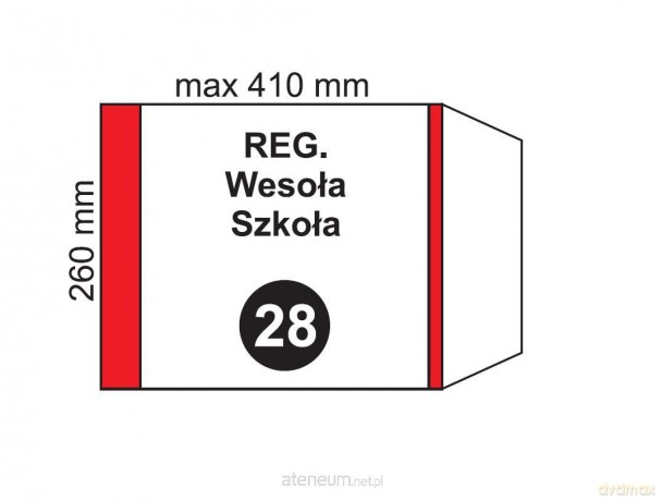 Okładka na podr regulowana NR 28 (20 szt)