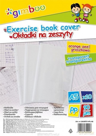 Okładka na zeszyt A5 groszkowa transparentna