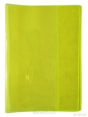 Okładka na zeszyt A5 PVC Neon żółty (5 szt)