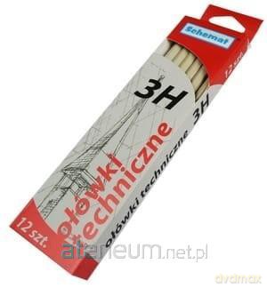 Ołowek techniczny 3H (12 szt)
