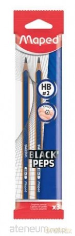 Ołówek Blackpeps blue HB 3 szt
