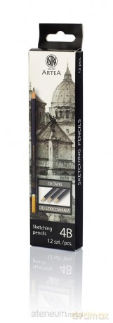Ołówek do nauki szkicowania 4B Artea (12 szt)