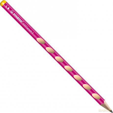 Ołówek EasyGraph S HB LR róż (6 szt)