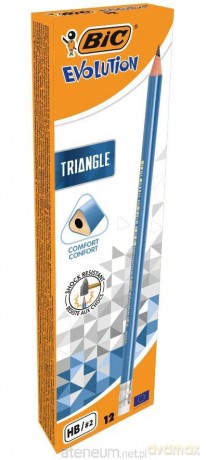 Ołówek Evolution Triangle trójkątny z gumką(12 szt)