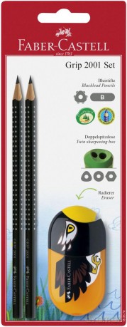 Ołówek Grip 2001/B z temperówką 2 szt