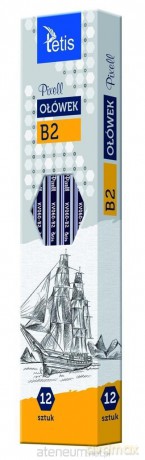 Ołówek PIXELL heksag.twar.B2 12 szt. KV060-B2