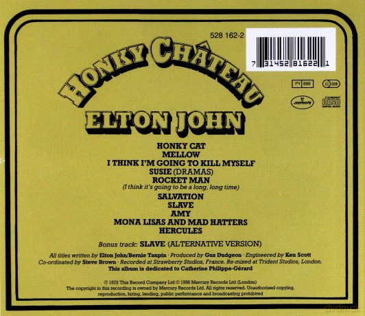 Elton John: Honky Chateau [CD]