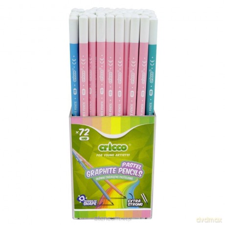Ołówek trójkątny pastel HB (72 szt)