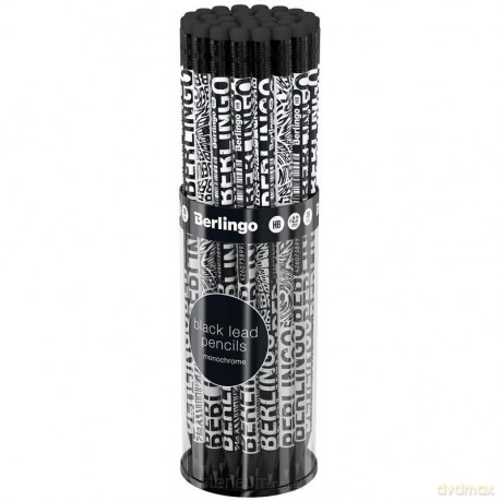 Ołówek z czarnego drewna HB gumka Monochrome 36 szt