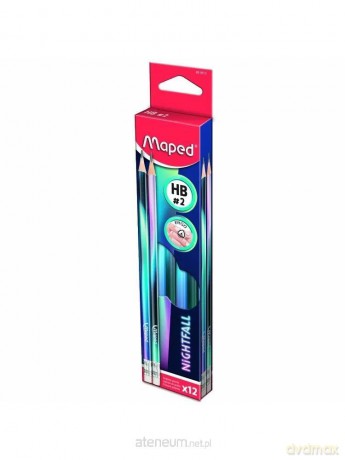 Ołówek z gumką Nightfall HB (12 szt)