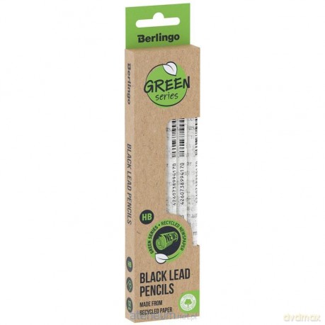 Ołówek z papieru z odzysku HB Green (12 szt)