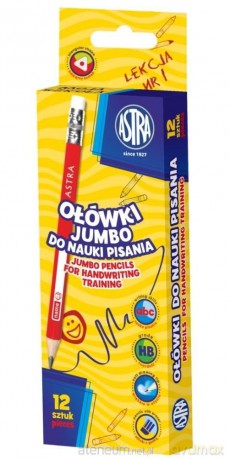 Ołówki Jumbo do nauki pisania (12 szt)