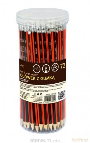 Ołówki z gumką GR-Q3 (72 szt)