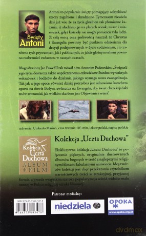 Święty Antoni. Wielki kaznodzieja i patron ubogich (Historia św. Antoniego) [DVD]+[KSIĄŻKA]