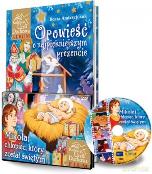 Opowieść o najpiękniejszym prezencie + Mikołaj, chłopiec, który został świętym [DVD]+[KSIĄŻKA]