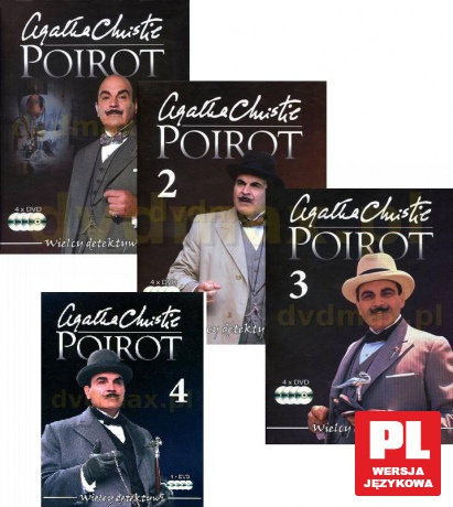 Poirot Sezon 1+2+3+4 Pakiet [16DVD]