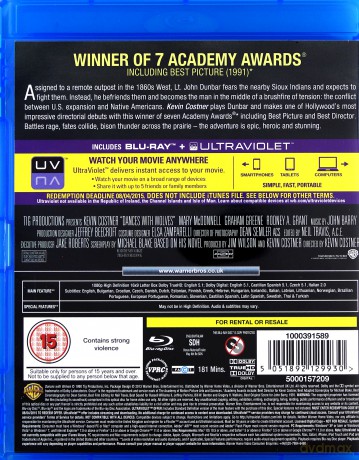 Dances with Wolves (Tańczący z wilkami) [Blu-Ray]