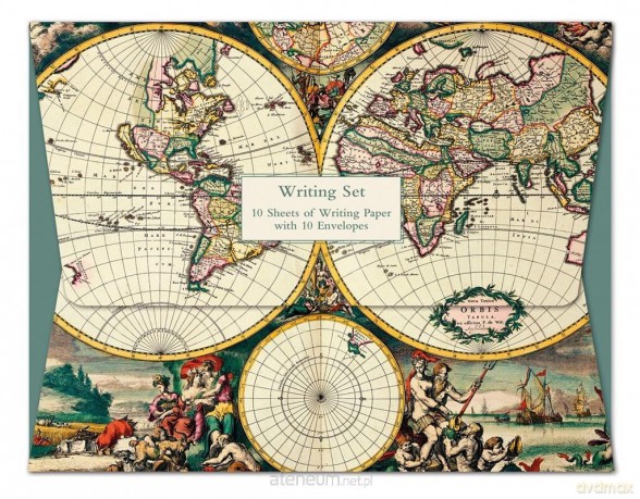 Papeteria Wallet Four Hemispheere World Map