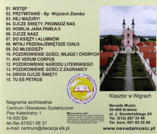 Szlaki Papieskie Diecezji Ełckiej [CD]