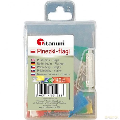 Pinezki flagi 40 szt