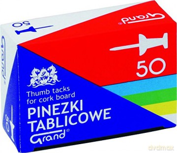 Pinezki tablicowe 50 szt