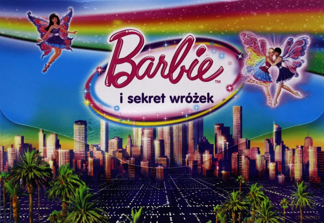 Megapack: Barbie i sekret wróżek (Teczka A4 + kolorowanka cudowny świat księżniczek, kredki, puzzle)