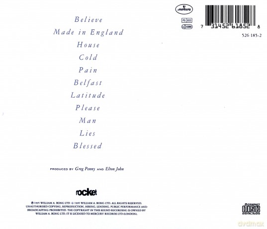 Elton John: Made In England [CD]